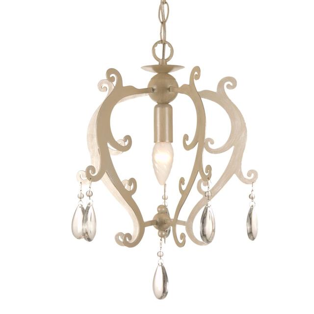 Elba 1 - Light Novelty Pendant Fleur De Lis Living Finish: Beach Ivory Metal on Productcaster.