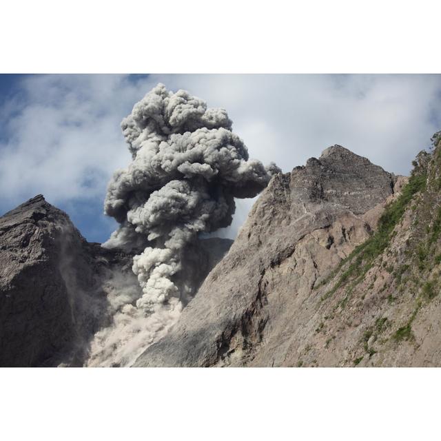 Batu Tara Volcano Erupting by Photovolcanica - Wrapped Canvas Photograph Natur Pur Size: 30cm H x 46cm W on Productcaster.