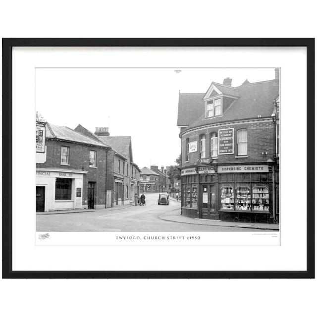 'Twyford, Church Street C1950' by Francis Frith - Picture Frame Photograph Print on Paper The Francis Frith Collection Size: 40cm H x 50cm W x 2.3cm D on Productcaster.