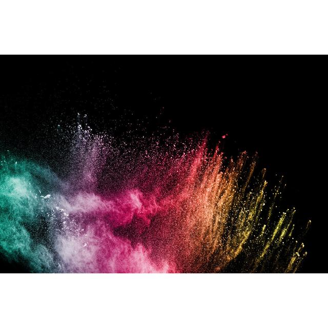 Explosion Of Color Powder by Pattadis Walarput - Wrapped Canvas Print Metro Lane Size: 61cm H x 91cm W x 3.8cm D on Productcaster.