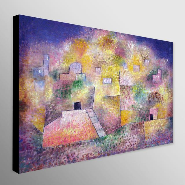 Oriental Pleasure Garden Anagoria by Paul Klee - Wrapped Canvas Art Prints Metro Lane Size: 81cm H x 117cm W x 5cm D on Productcaster.