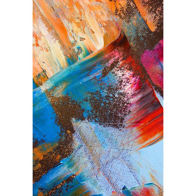 Abstract Painting - Wrapped Canvas Print Metro Lane Size: 91cm H x 61cm W x 3.8cm D on Productcaster.