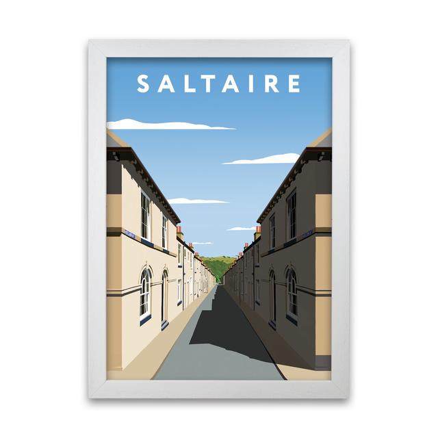 Saltaire by Richard O'Neill - Print 17 Stories Format: White Framed, Size: 42cm H x 29.7cm W x 3cm D on Productcaster.