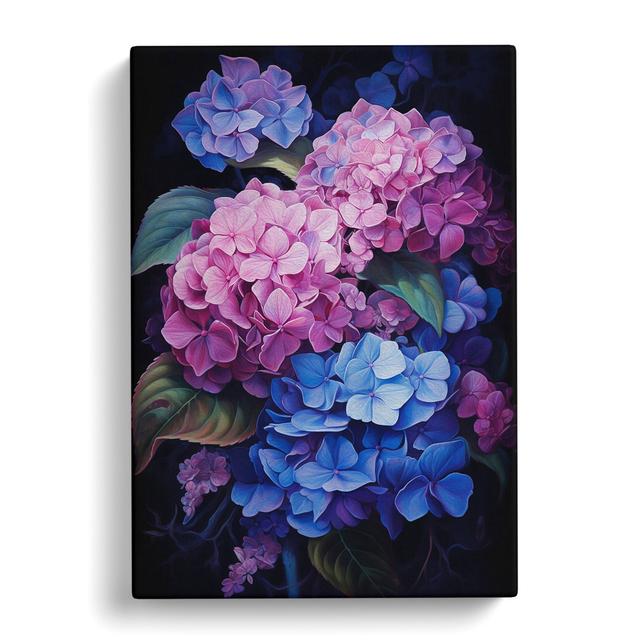 Hydrangea Baroque - No Frame Art Prints Marlow Home Co. Size: 76cm H x 50cm W x 3cm D on Productcaster.