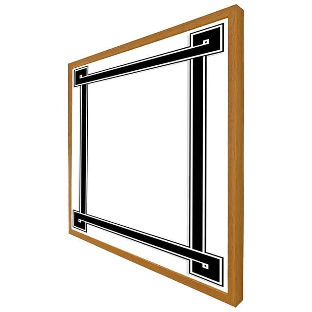 Esparto Greek Frame - Single Picture Frame Art Prints Latitude Run Size: 61cm H x 61cm W x 4cm D, Frame Colour: Oak Framed on Productcaster.