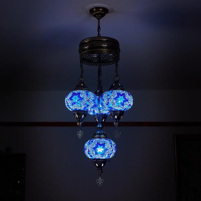 Karlie 4 - Light Cluster Globe Pendant Latitude Vive Shade Colour: Blue on Productcaster.