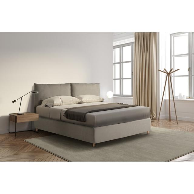 Britnee Upholstered Bed Frame Ebern Designs Size: Super King (6') on Productcaster.