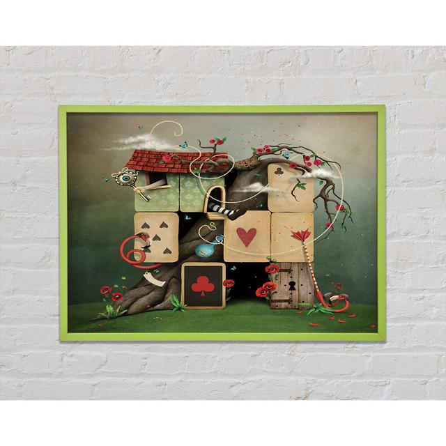 Cyanne The Dice House Alice In Wonderland - Single Picture Frame Art Prints Ophelia & Co. Size: 29.7cm H x 42cm W x 2cm D on Productcaster.