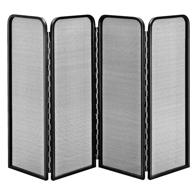 4 Panel Steel Fireplace Screen Symple Stuff on Productcaster.