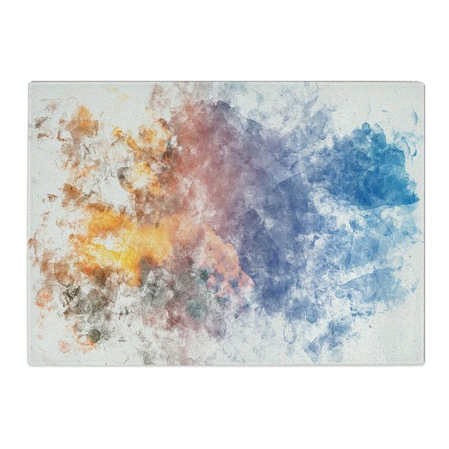 Tempered Glass Rising Clouds Chopping Board East Urban Home Size: 28.5 cm x 39 cm on Productcaster.