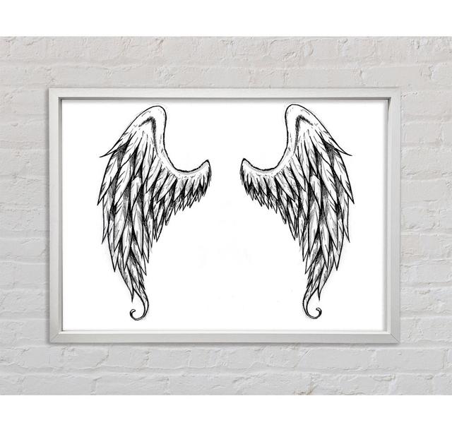 Demon Wings - Single Picture Frame Art Prints on Canvas Bright Star Size: 59.7cm H x 84.1cm W x 3.3cm D on Productcaster.