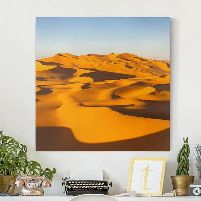 Murzuq Desert in Libya - Wrapped Canvas Art Prints Gracie Oaks Size: 50cm H x 50cm W, Format: 260g/m² Canvas on Productcaster.