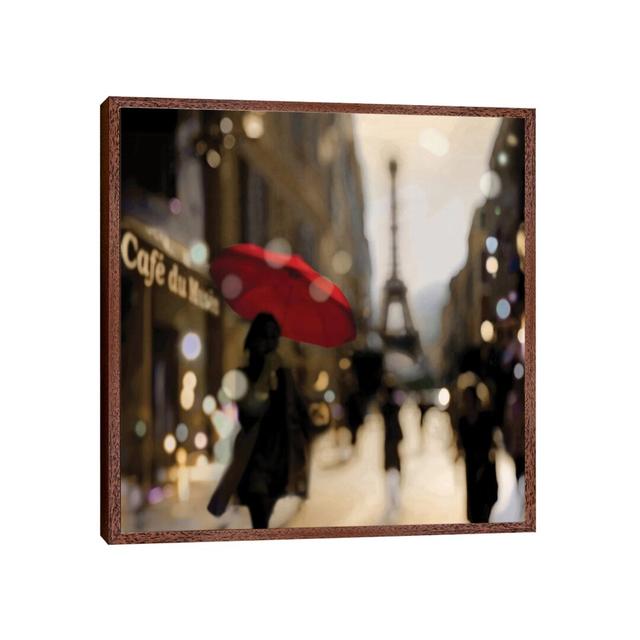 A Paris Stroll by Kate Carrigan - Print on Canvas 17 Stories Size: 66.04cm H x 66.04cm W x 3.81cm D, Format: Classic Wood Framed Canvas on Productcaster.