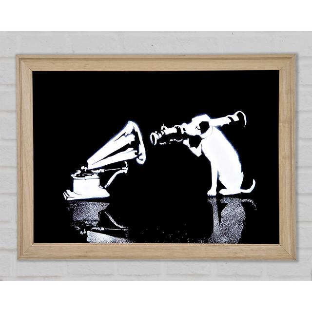 Hmv Dog Missile Framed Print Happy Larry Size: 29.7cm H x 42cm W x 1.5cm D on Productcaster.