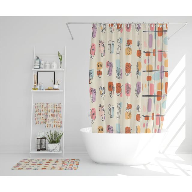 Nazeir Polyester Shower Curtain Set (Set of 3) East Urban Home on Productcaster.