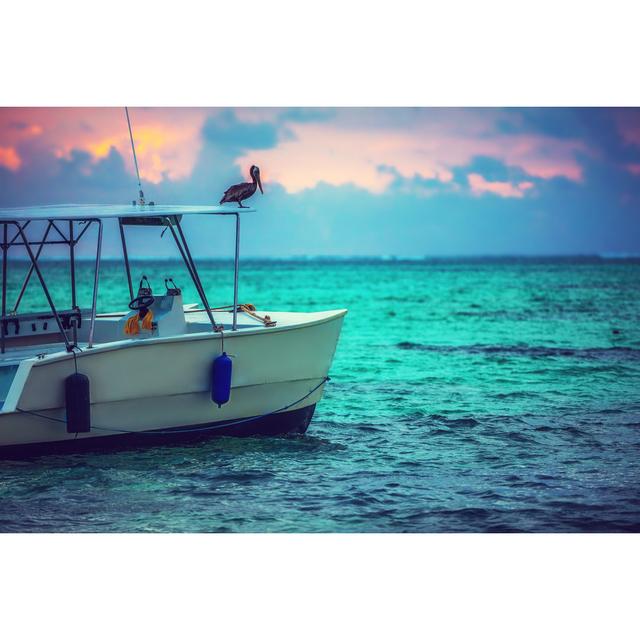 Exotic Beach Boat by Valio84Sl - Wrapped Canvas Photograph Breakwater Bay Size: 61cm H x 91cm W on Productcaster.