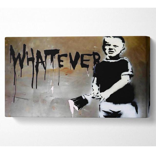 Whatever Kid - Wrapped Canvas Art Prints Marlow Home Co. Size: 50.8cm H x 101.6cm W x 1cm D on Productcaster.