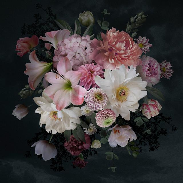 Luxurious Baroque Bouquet by MarinaVorontsova - Wrapped Canvas Print ClassicLiving Size: 76cm H x 76cm W on Productcaster.