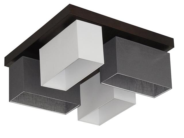 Judkins Semi Flush Mount Latitude Run Shade Colour: Graphite transparent/White, Frame Colour: White on Productcaster.