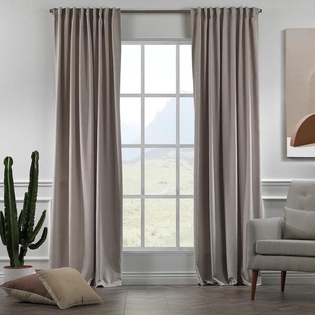 Extra langer & Extra breiter dekorativer Vorhang Einzelpaneel Lilijan Home & Curtain Vorhanggröße: 140cm W x 350cm L, Gardinenfarbe: Heller Stein on Productcaster.