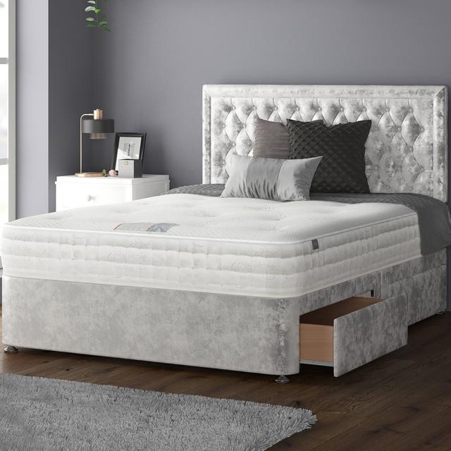 Scarborough Upholstered Headboard Rosdorf Park Size: Single (3'), Colour: Silver on Productcaster.