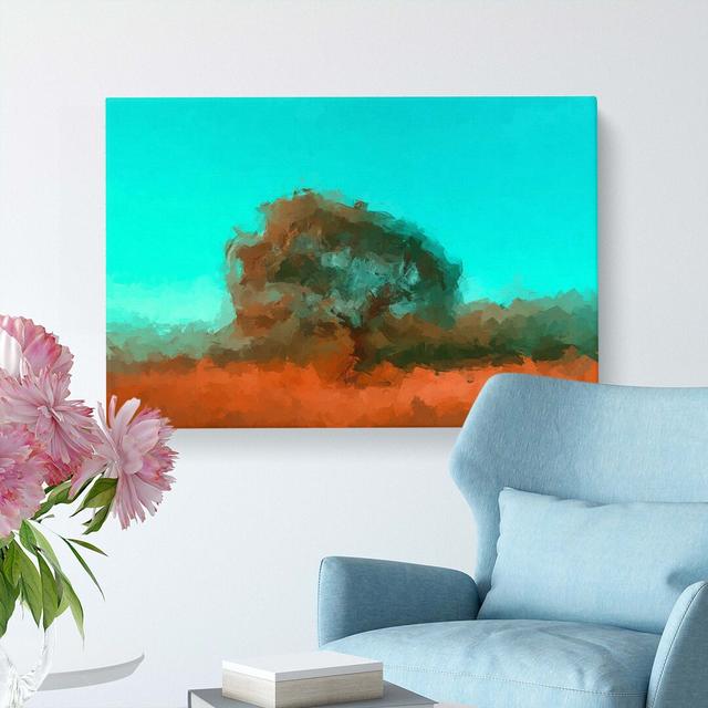 Gazing At The Tree In Abstract - Wrapped Canvas Print East Urban Home Size: 40cm H x 60cm W x 3cm D on Productcaster.