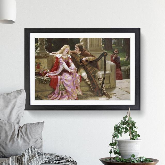 Tristan and Isolde by Edmund Leighton - Picture Frame Painting East Urban Home Frame Option: Black, Size: 48cm H x 65cm W x 2cm D on Productcaster.