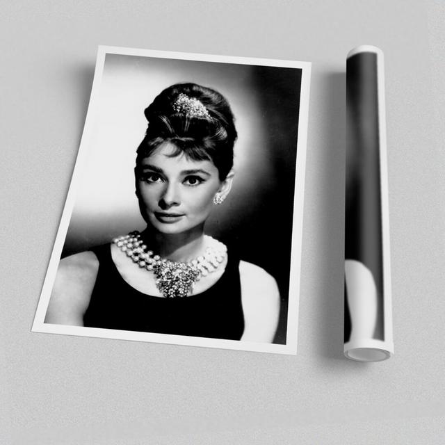 Audrey Hepburn Diamonds and Pearls People - Unframed Photograph Print on Paper East Urban Home Size: 84.1cm H x 118.9cm W on Productcaster.