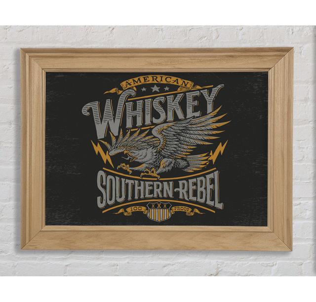 Whiskey Southern Rebel - Single Picture Frame Art Prints Bright Star Size: 29.7cm H x 42cm W x 8cm D on Productcaster.