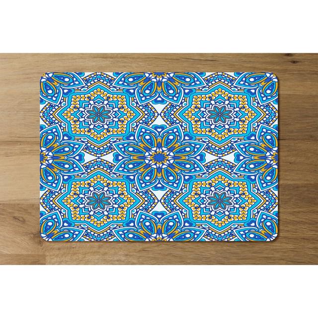 Mundell Embellished Tiles Cork Placemat (Set of 4) Bloomsbury Market on Productcaster.