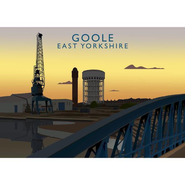 Goole Night by Richard O'Neil - Graphic Art Print on Paper East Urban Home Format: No Frame, Size: 30 cm H x 40 cm W x 1 cm D on Productcaster.