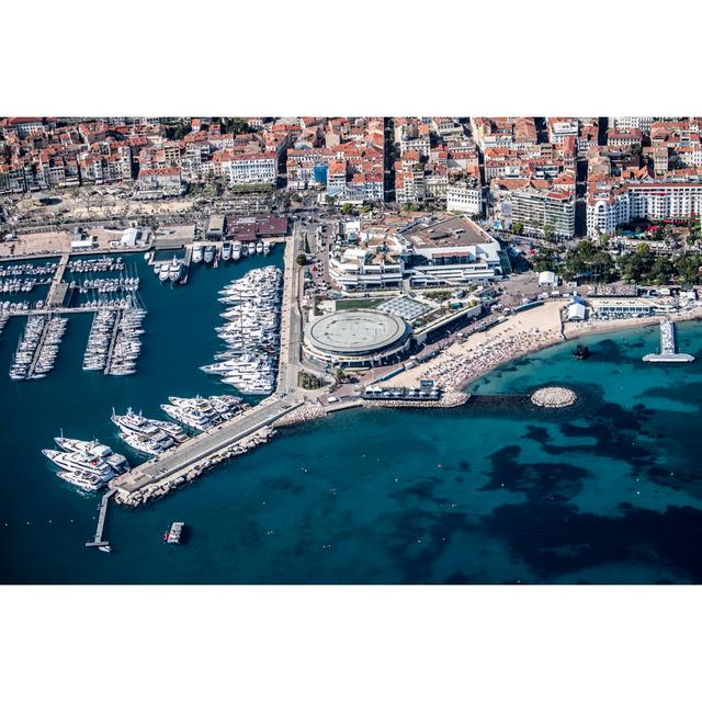 Aerial view of Cannes, France Breakwater Bay Size: 20cm H x 30cm W x 3.8cm D on Productcaster.