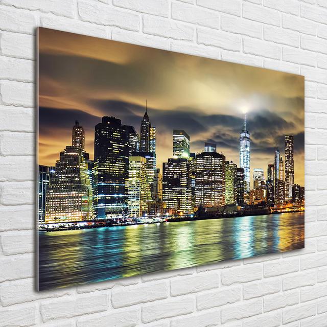 Manhattan New York - Unframed Art Prints on Glass Ebern Designs on Productcaster.