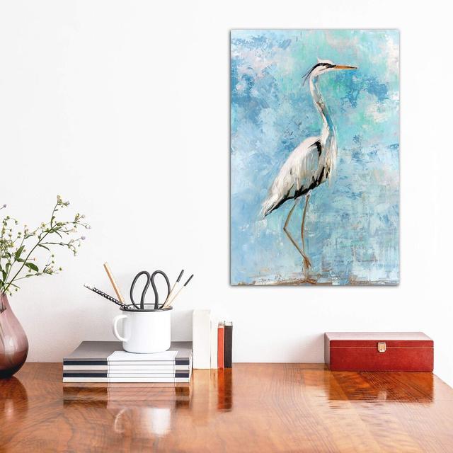 Hazy Morning Heron I by Sally Swatland - Wrapped Canvas Art Prints House of Hampton Size: 45.72cm H x 30.48cm W x 1.91cm D on Productcaster.