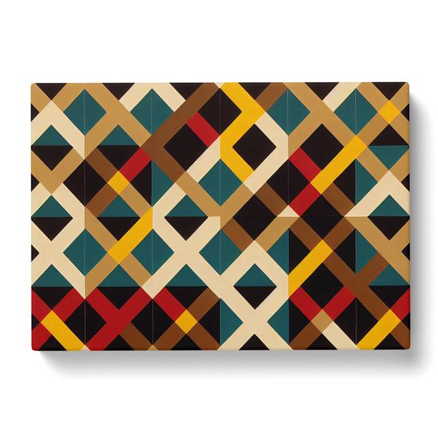 Artsy Abstract Art - Wrapped Canvas Graphic Art George Oliver Size: 50cm H x 76cm W x 3cm D on Productcaster.