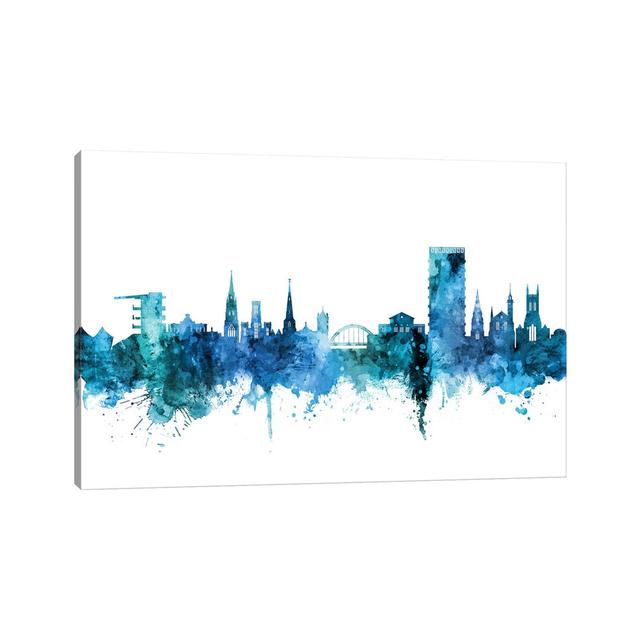 Cheltenham, England Skyline by Michael Tompsett - Wrapped Canvas Gallery-Wrapped Canvas Giclée Latitude Run Size: 101.6cm H x 152.4cm W x 3.81cm D on Productcaster.