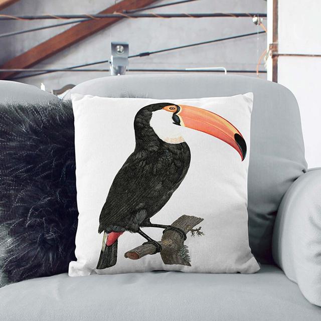 A Toucan by Jacques Barraband Cushion with Filling East Urban Home Size: 40 x 40 cm on Productcaster.