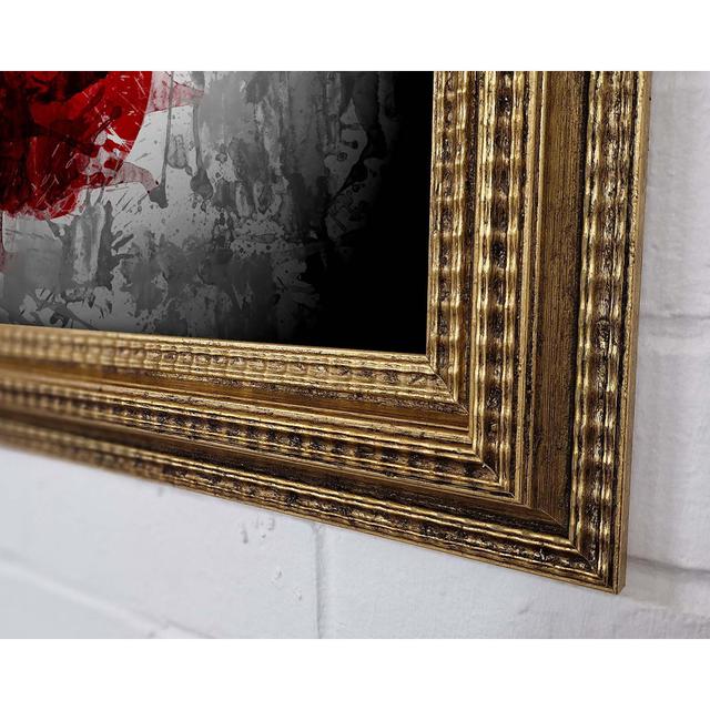 Japan Grunge Flag Framed Print Ivy Bronx Size: 59.7cm H x 84.1cm W x 3cm D on Productcaster.