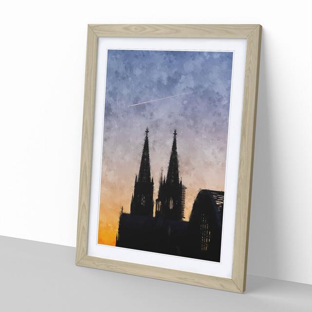 The Cologne Cathedral Vol.2 - Picture Frame Graphic Art East Urban Home Frame Option: Oak Framed, Size: 48cm H x 36cm W x 2cm D on Productcaster.