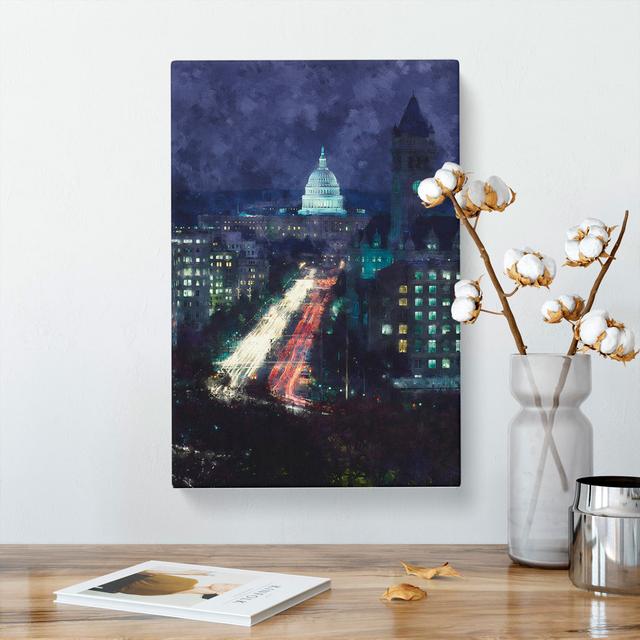 Pennsylvania Avenue in Washington - Wrapped Canvas Graphic Art East Urban Home Size: 50cm H x 35cm W x 3cm D on Productcaster.