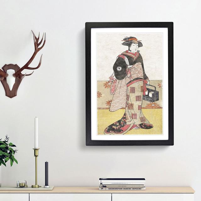 Portrait of Iwai Hanshiro IV by Katsukawa Shunsho - Picture Frame Painting Print East Urban Home Frame Option: Black Framed, Size: 48cm H x 36cm W x 2 on Productcaster.