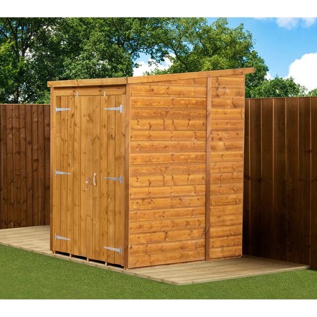 Modular Pent Garden Shed 4X6 No Windows Double Door Empire Sheds Ltd on Productcaster.