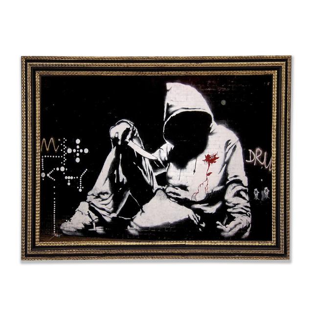 Knife Hoodies Framed Print Ebern Designs Size: 42cm H x 59.7cm W x 3cm D, Format: Black Gold Framed Paper on Productcaster.