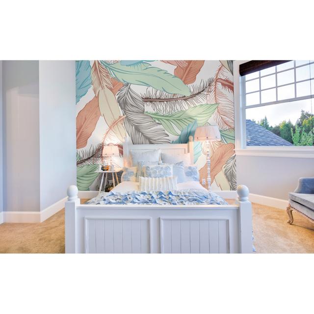 Lindy Matte Wall Mural Bay Isle Home Size: 300cm L x 300cm W on Productcaster.