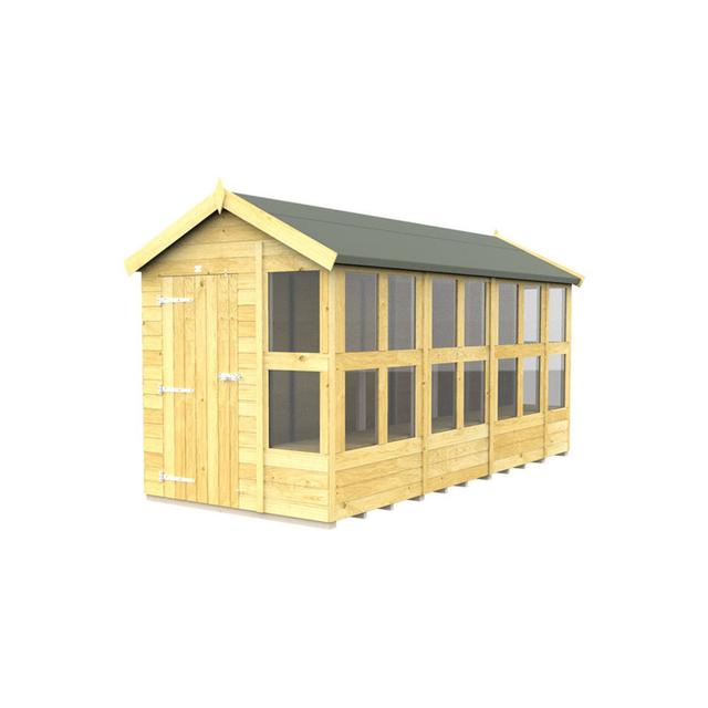 6 ft. W x 14 ft. D Manufactured Wood Tongue and Groove Apex Garden Shed WFX Utility on Productcaster.