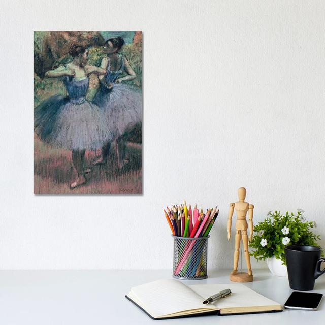 Dancers in Violet by Edgar Degas - Wrapped Canvas Painting ClassicLiving Size: 45.7cm H x 30.5cm W x 1.91cm D on Productcaster.