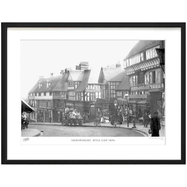 'Shrewsbury, Wyle Cop 1896' - Picture Frame Photograph Print on Paper The Francis Frith Collection Size: 60cm H x 80cm W x 2.3cm D on Productcaster.