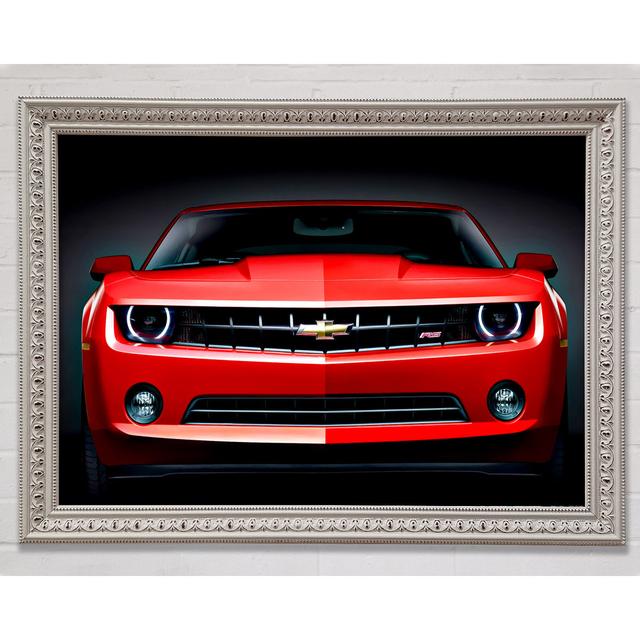 Chevy Camaro Front Grill Framed Print Bright Star Size: 59.7cm H x 84.1cm W x 3cm D on Productcaster.