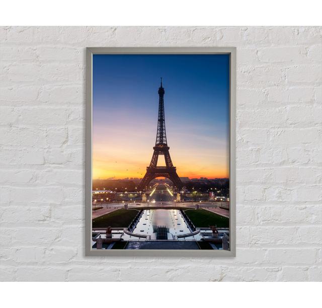 Eiffel Tower Sunset 6 - Print Bright Star Size: 118.9cm H x 84.1cm W x 3.3cm D on Productcaster.