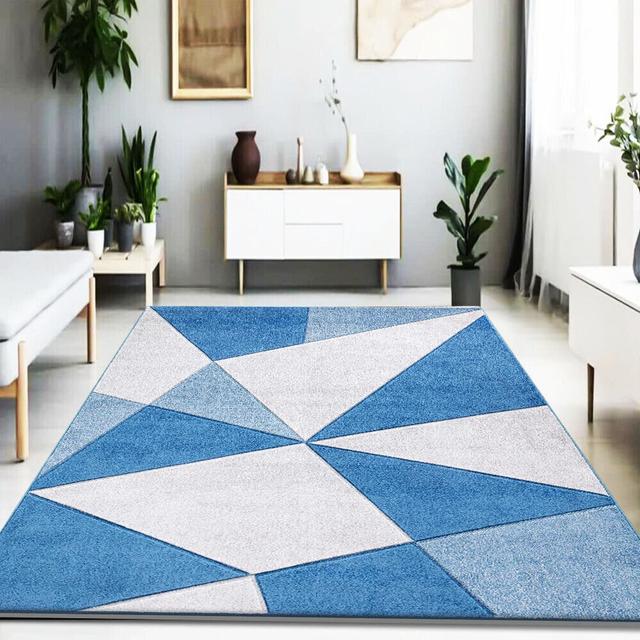 Geometric Machine Woven Area Rug MH Bedding Store Ltd Rug Size: Rectangle 60 x 220cm on Productcaster.